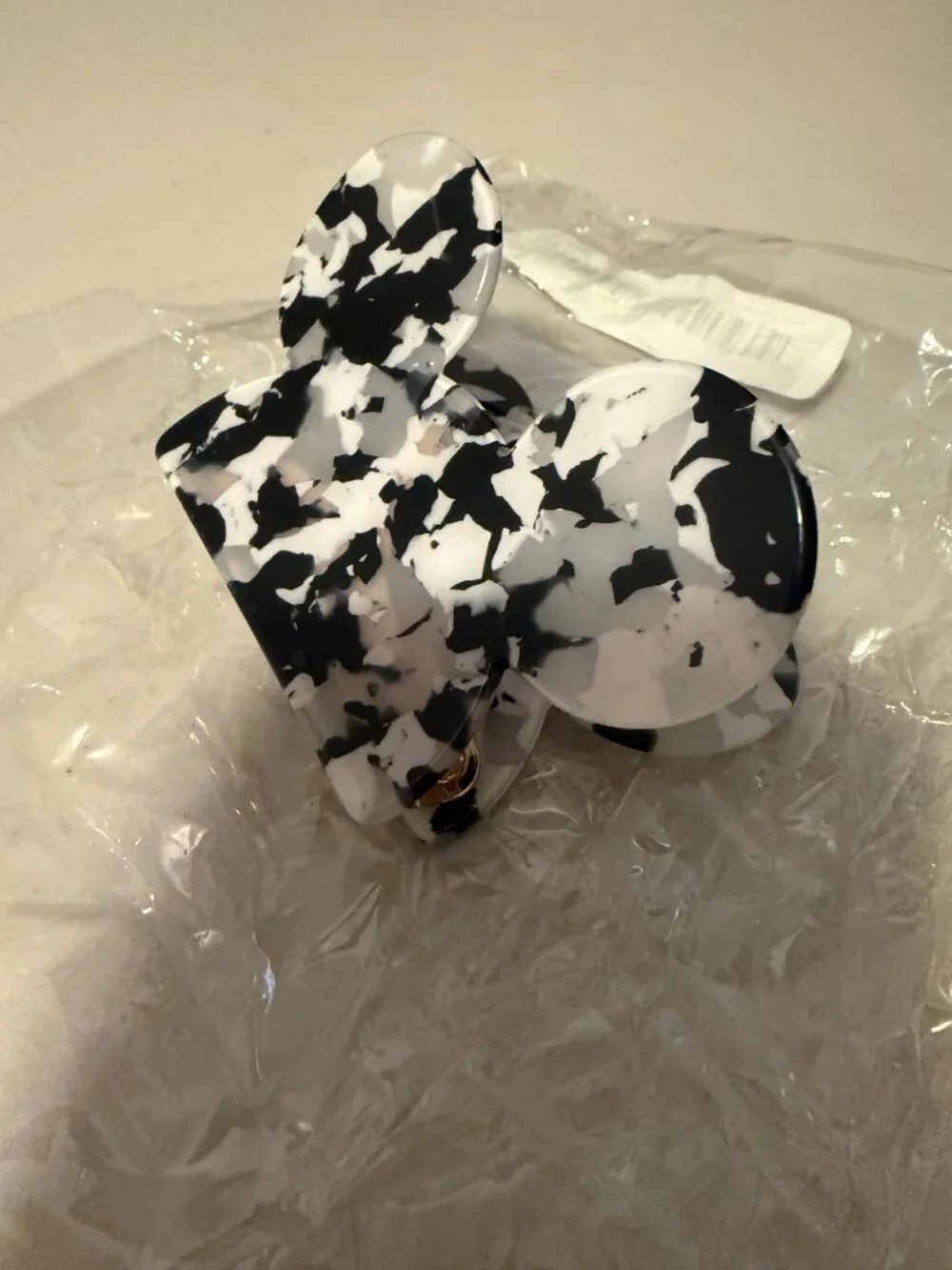Mickey Shaped Claw Clip Hair Accessory - Speckled